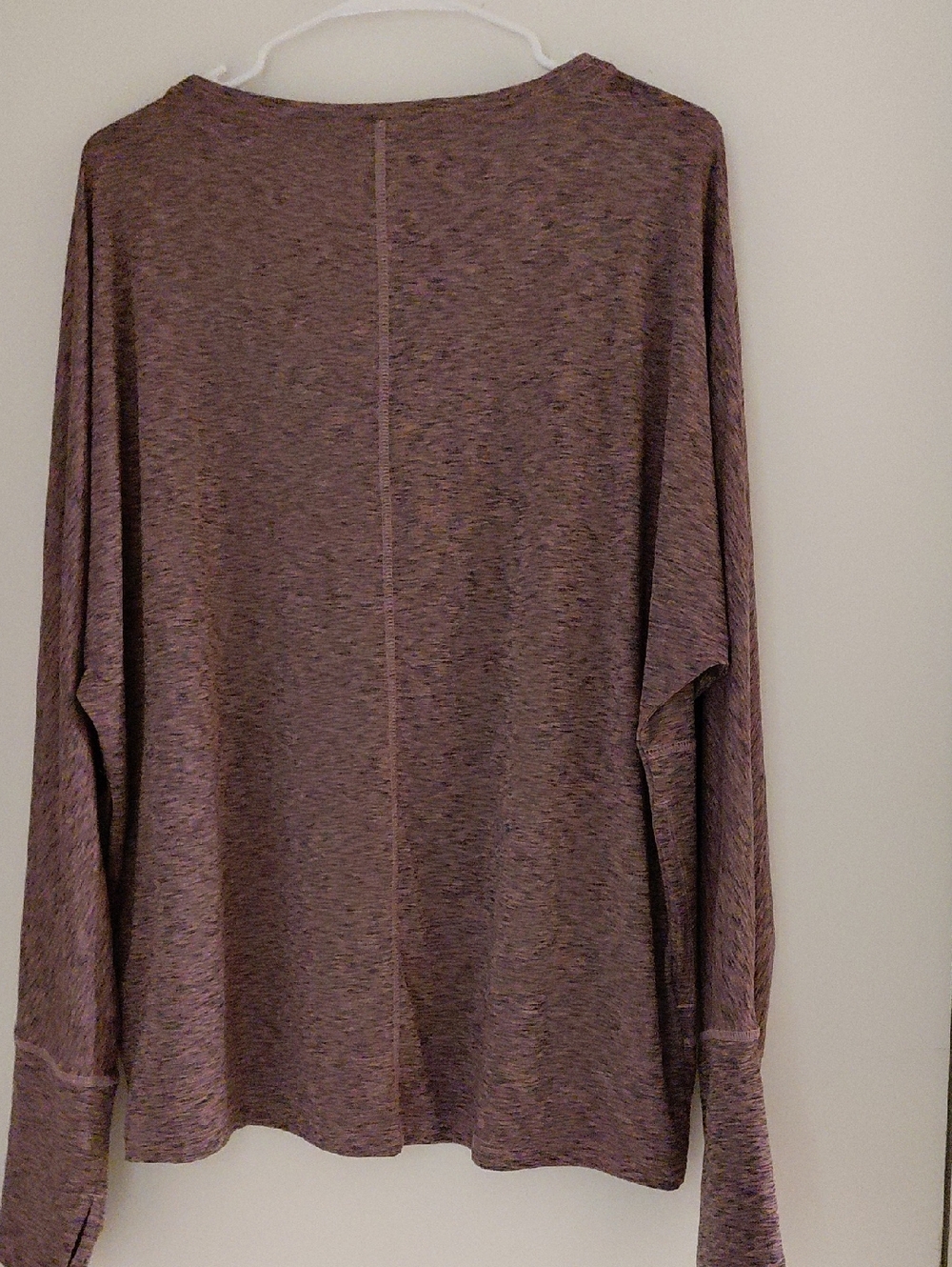 NWOT Nine West Active, Heather Mauve Long-Sleeve Crewneck Top Size 1X - Picture 5 of 6